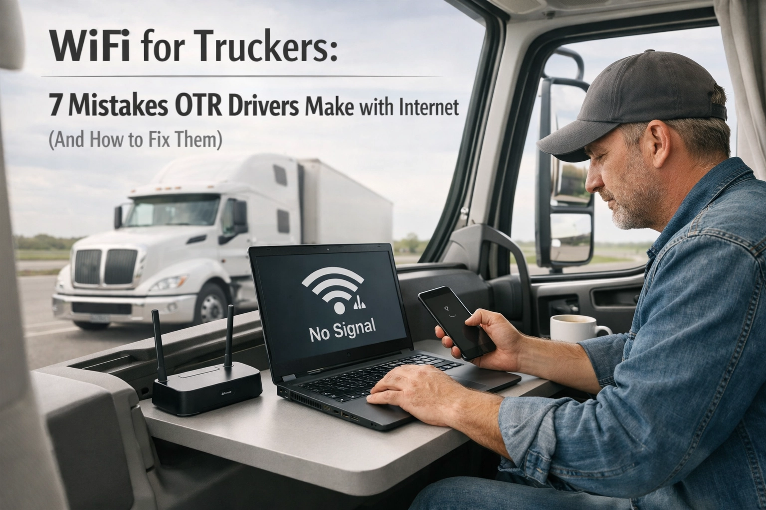 WiFi for Truckers: 7 Mistakes OTR Drivers Make with Internet (And How to Fix Them)