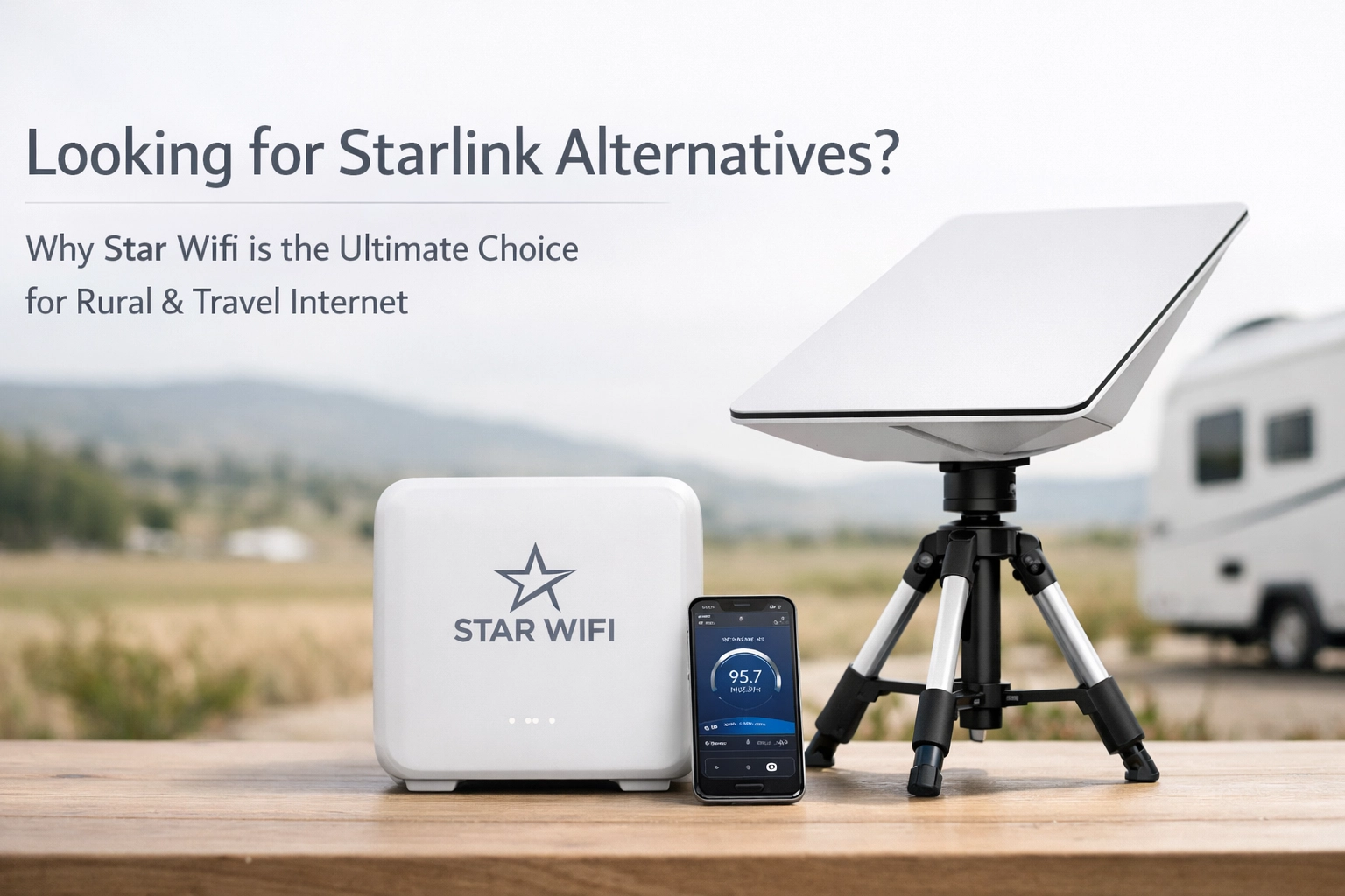 Looking for Starlink Alternatives? Why Star Wifi is the Ultimate Choice for Rural & Travel Internet