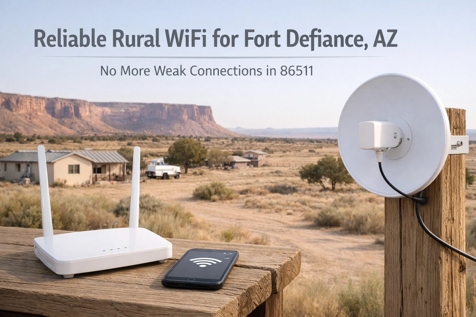 Reliable Rural WiFi for Fort Defiance, AZ: No More Weak Connections in 86511