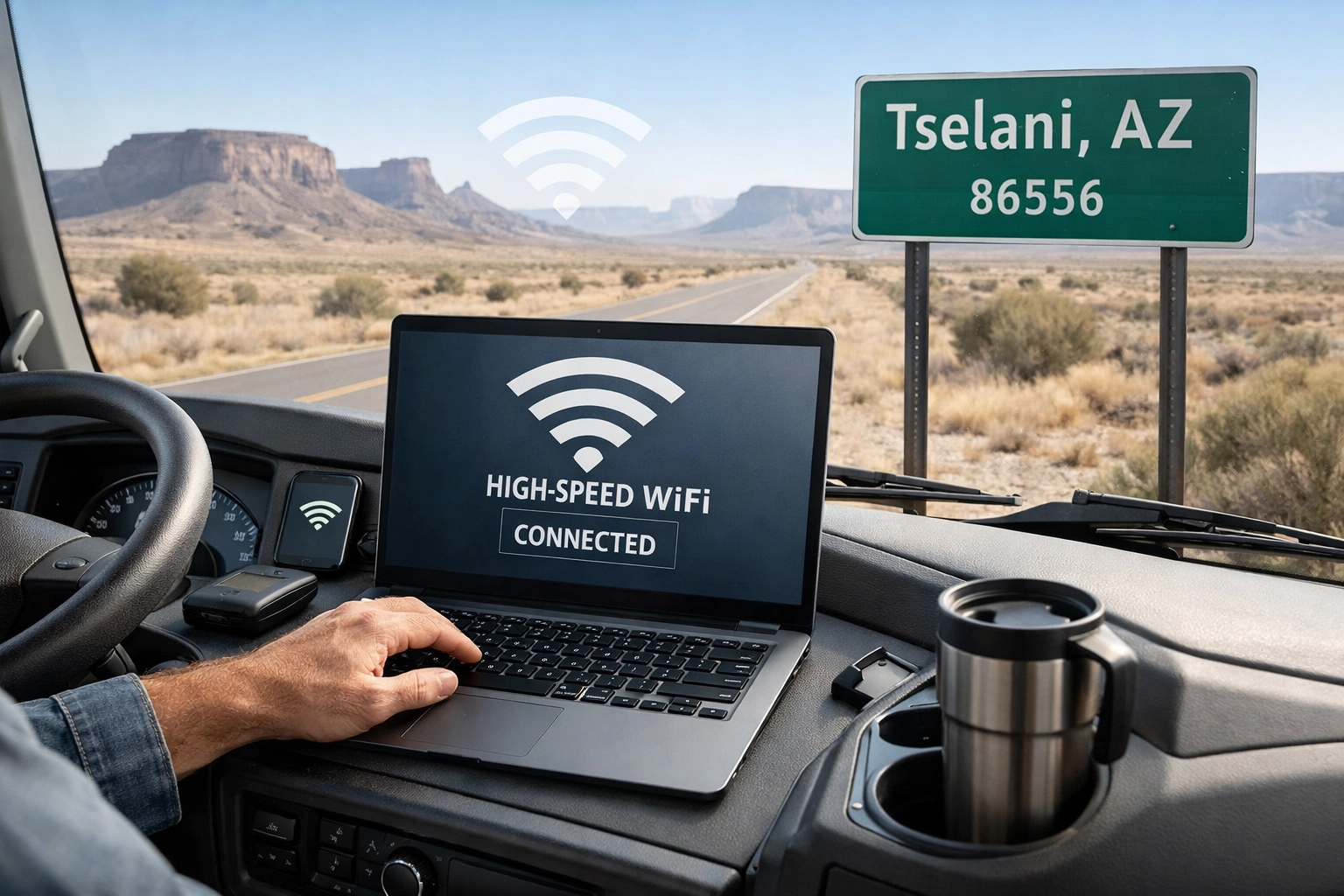 High-Speed WiFi for Truckers in 86556: Stay Connected in Tselani, AZ