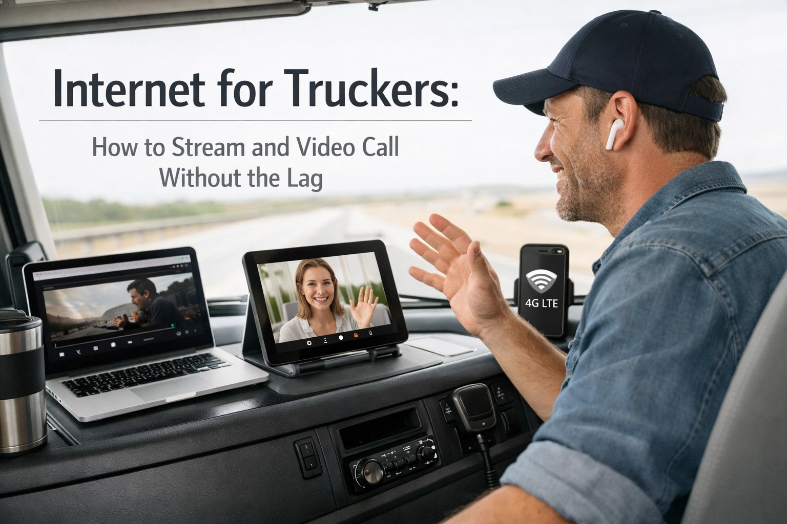 Internet for Truckers: How to Stream and Video Call Without the Lag